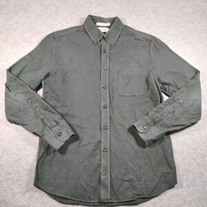 Taylor Stitch The Jack Men's 40 Charcoal Green Organic Cotton Oxford Shirt M